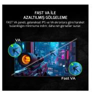 GAMEPOWER Lucid S50 24.5¨ 500Hz 0.2Ms Fast VA E Spor 10 Bit Pivot FHD RGB Gaming Monitör